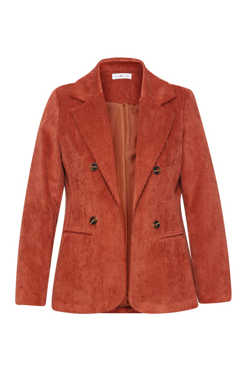 Fluwelen blazer-Paprika-6