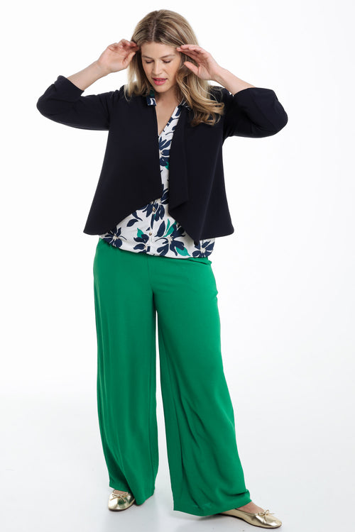 Veste unie avec manches retroussables-Paprika-8