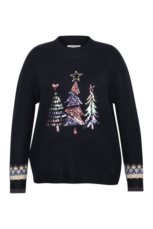 Pull de noël avec sapins-Paprika-1