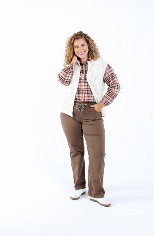 Gilet sans manches uni-Paprika-6