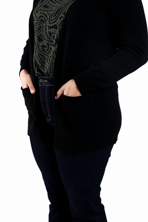 Cardigan en viscose uni-Paprika-5