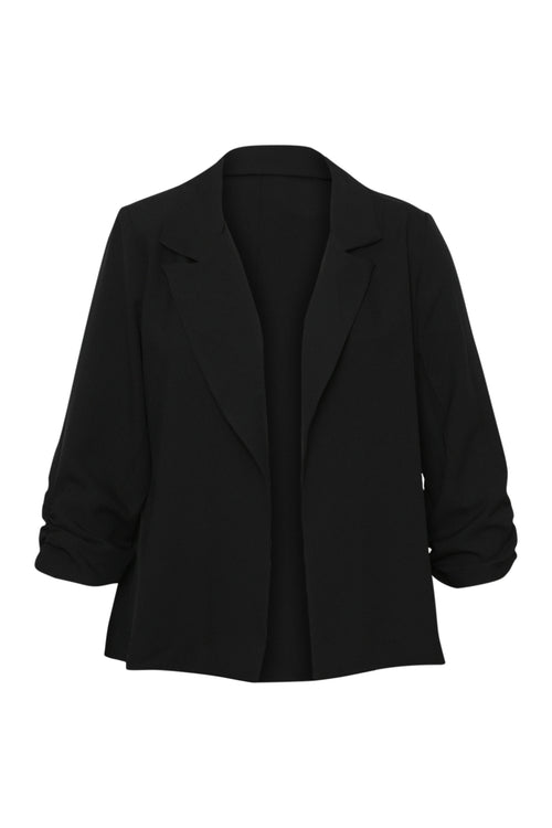 Losse effen blazer-Paprika-7