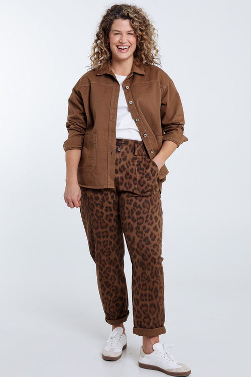 Veste en jeans unie-Paprika-7