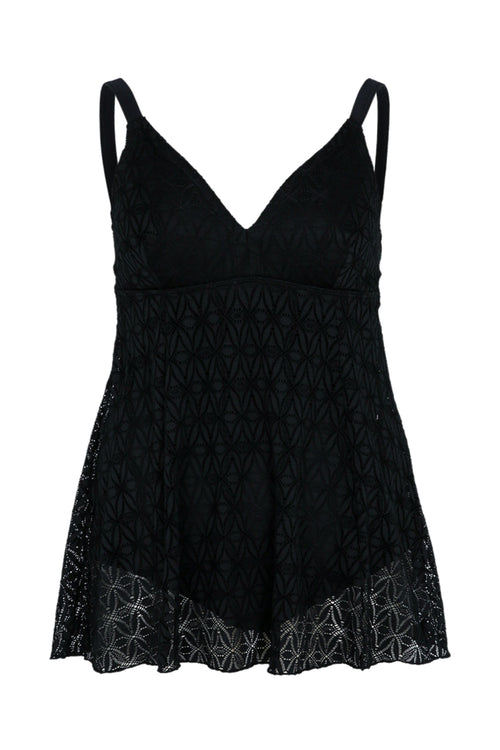 Robe maillot en dentelle-Paprika-8