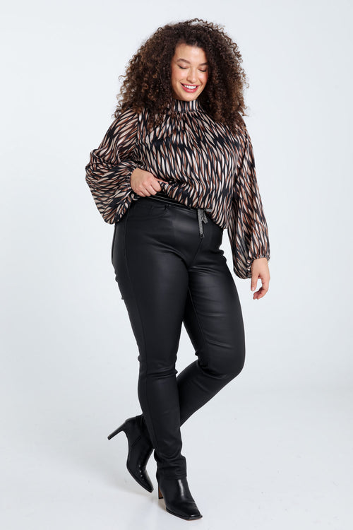 Jegging slim Lolly en coton-Paprika-9