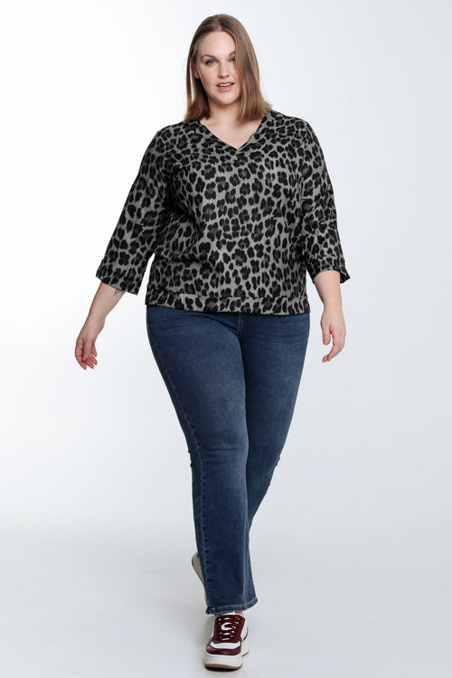Blouse Imprimé léopard-Paprika-8