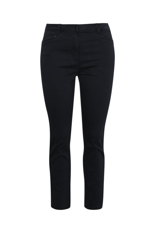 Effen slim fit 7/8 broek Louise-Paprika-1