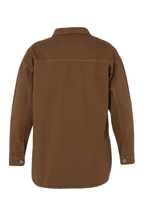 Veste en jeans unie-Paprika-11