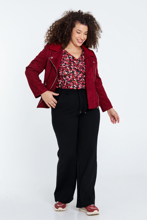 Perfecto uni col bouclette-Paprika-8