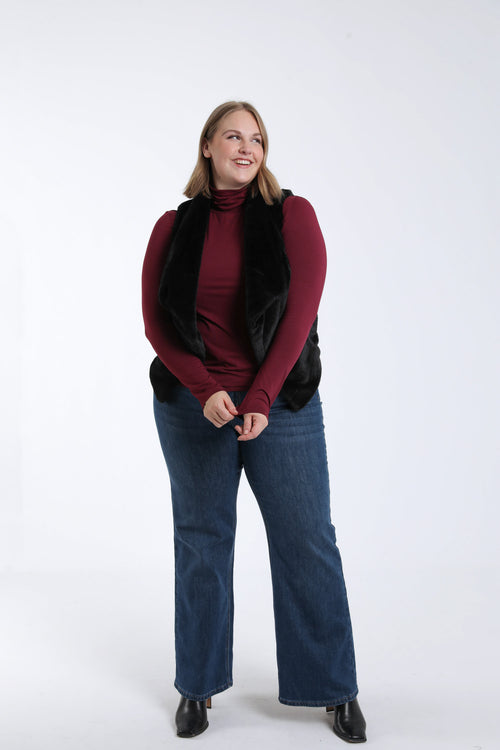 Veste en fausse fourrure-Paprika-8