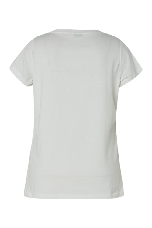 T-shirt en coton avec imprimé foil-Paprika-11