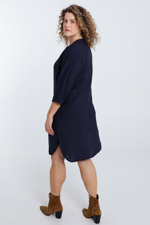 Robe tunique unie-Paprika-2