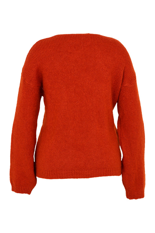 Cardigan uni-Paprika-11