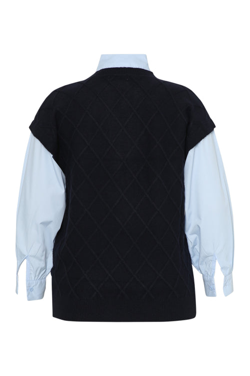 2-in-1 blouse trui-Paprika-2