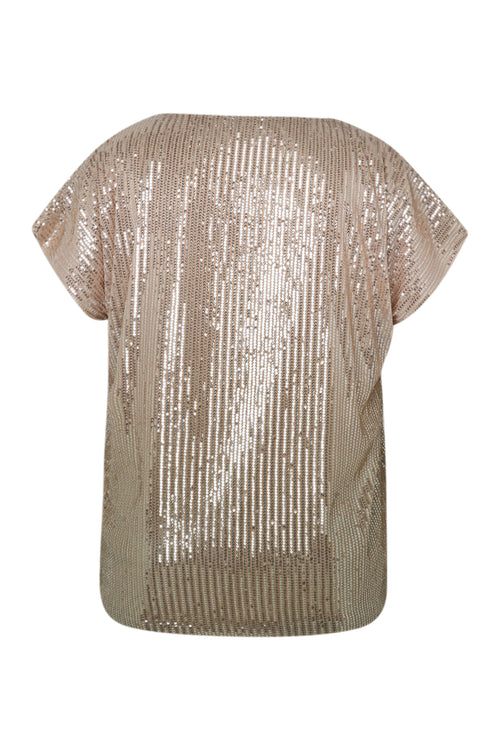 Top sequins dégradé de couleur-Paprika-11