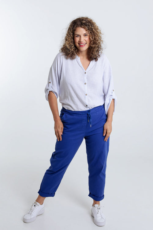 Pantalon chino en coton léger-Paprika-7