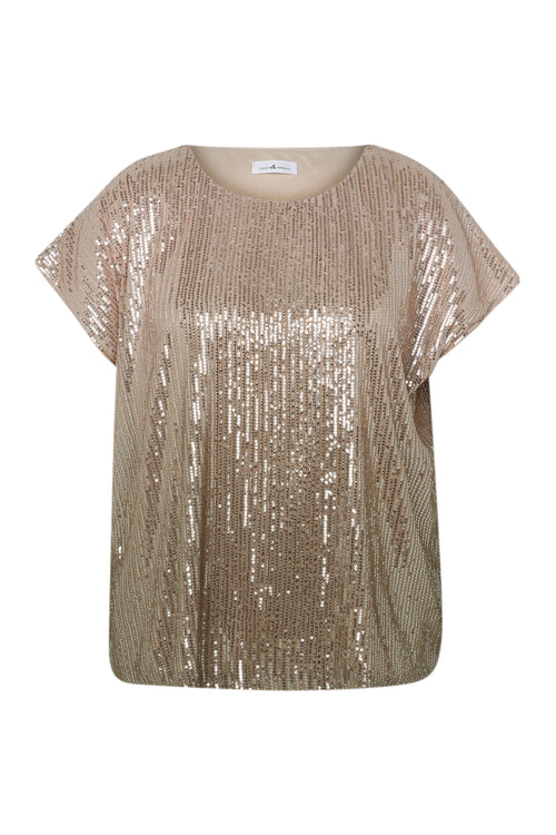 Top sequins dégradé de couleur-Paprika-10