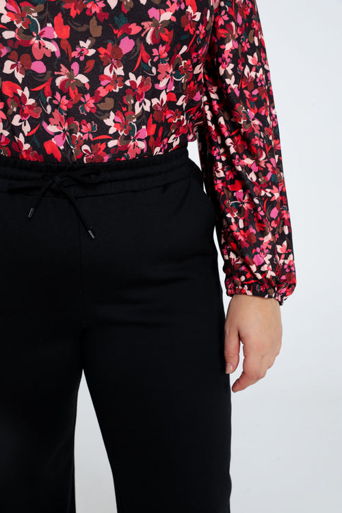 Pantalon large uni-Paprika-3