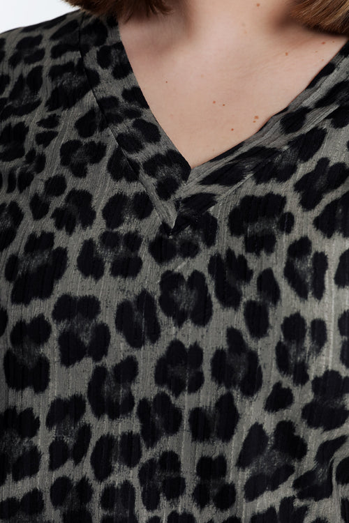 Blouse Imprimé léopard-Paprika-6
