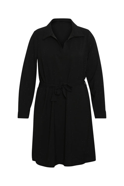 Robe unie avec strass ton sur ton-Paprika-1