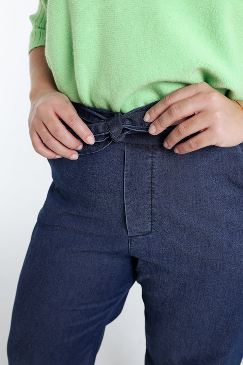 Jeans large avec ceinture-Paprika-3