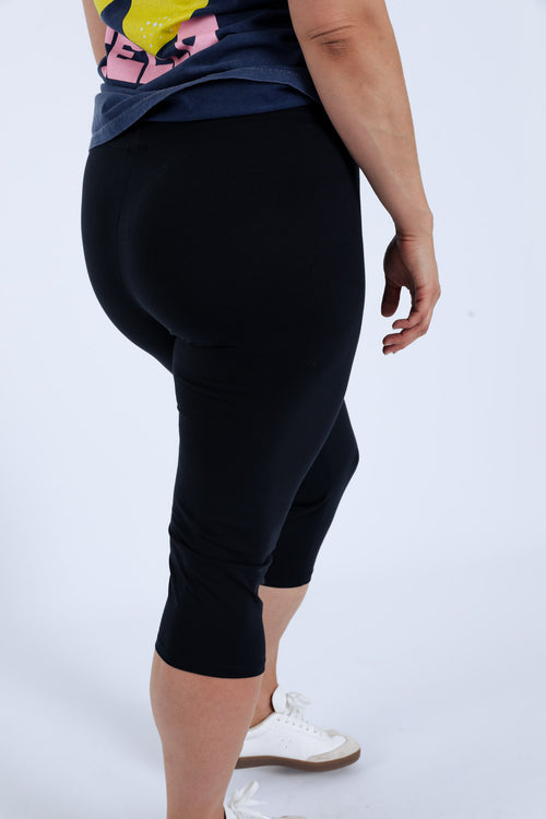 Corsaire legging en coton uni-Paprika-5