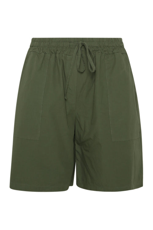 Short en coton uni-Paprika-1