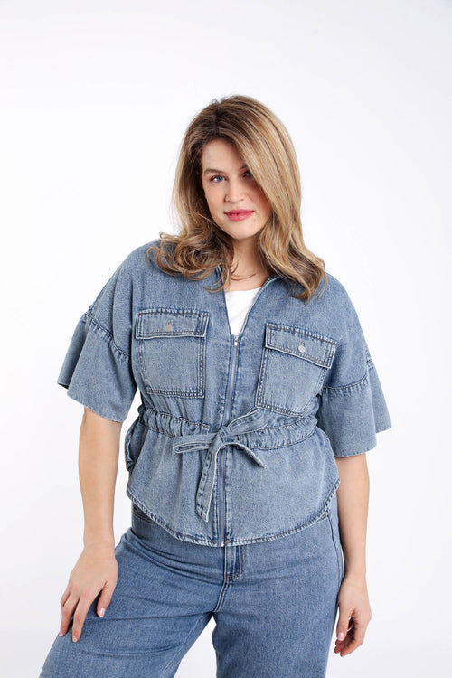 Veste en jeans-Paprika-1