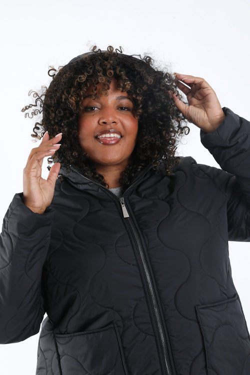 Effen korte donsjas-Paprika-5