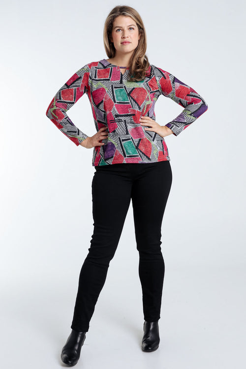 T-shirt met grafische print-Paprika-7