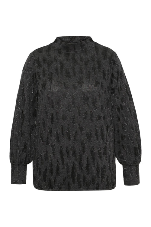 T-shirt imprimé animal avec lurex-Paprika-10
