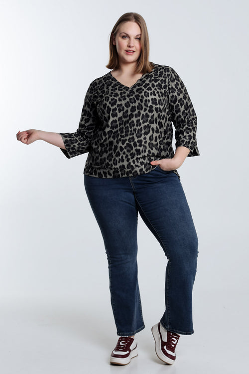 Blouse Imprimé léopard-Paprika-7