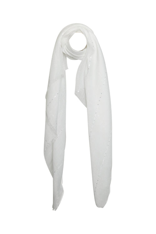 Foulard uni avec sequins-Paprika-1
