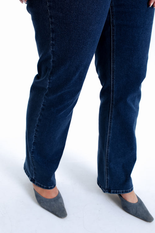 Rechte Mia jeans met borduursels-Paprika-5