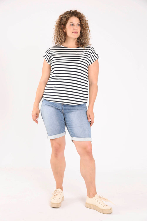 Gestreept T-shirt-Paprika-6