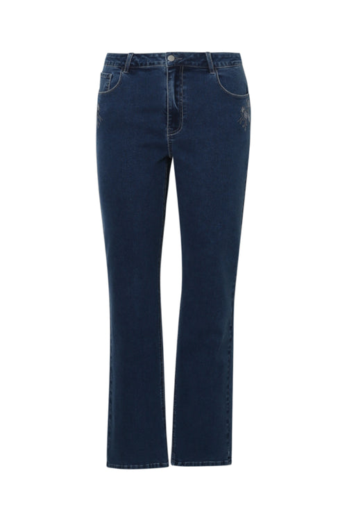 Rechte Mia jeans met borduursels-Paprika-10
