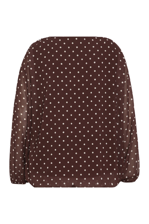 Blouse imprimé pois-Paprika-2