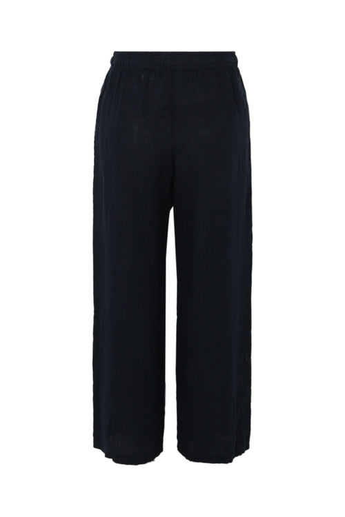 Pantalon en lin uni-Paprika-11