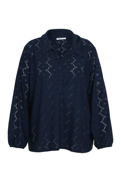 T-shirt uni ajouré-Paprika-10