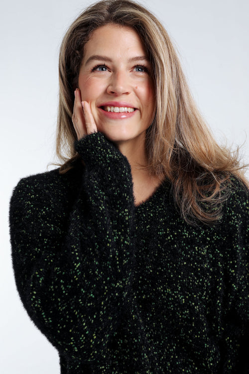 Pull maille pop-corn uni-Paprika-4