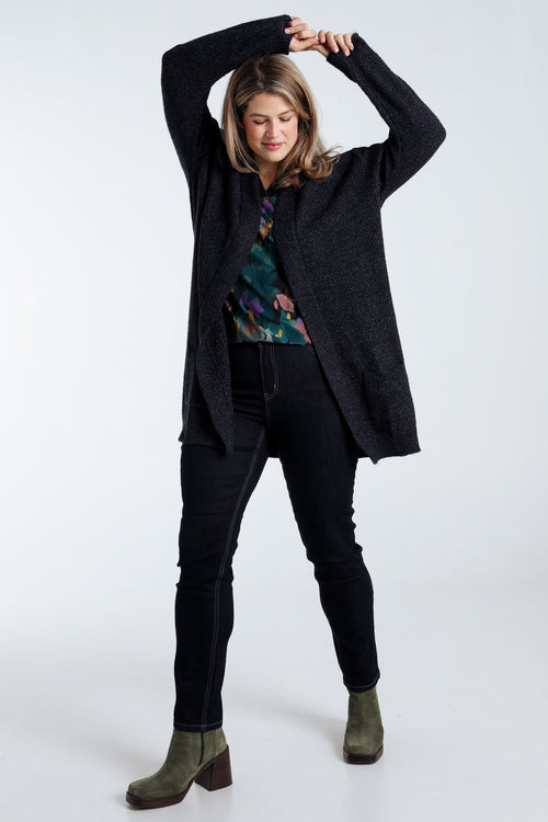 Cardigan long détail bouton-Paprika-8