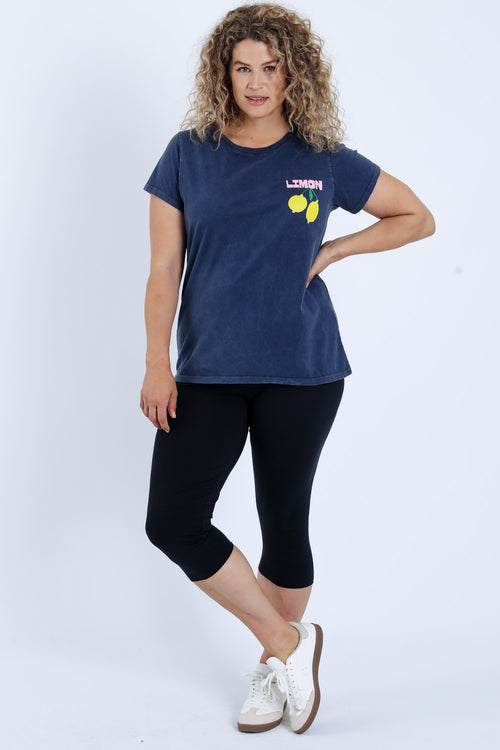 Corsaire legging en coton uni-Paprika-8