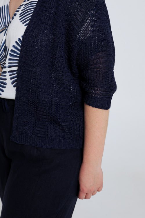 Gilet ajouré uni-Paprika-4