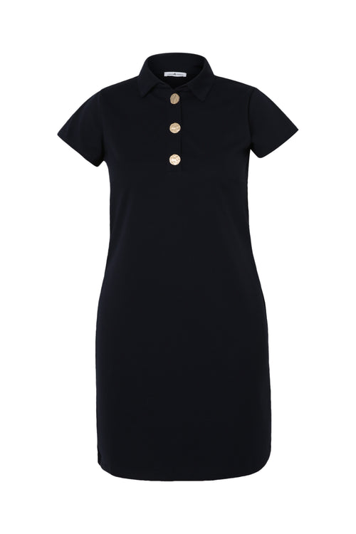 Robe polo unie-Paprika-10