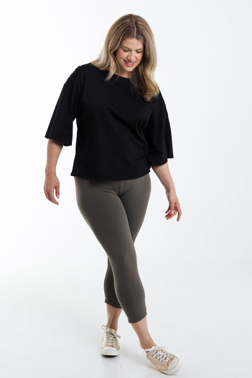 Legging 3/4 en coton bio-Paprika-7