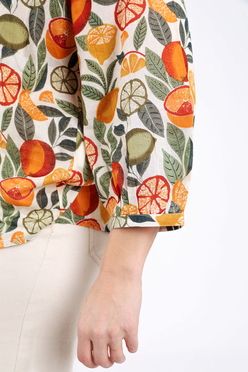 Blouse imprimé agrumes-Paprika-6
