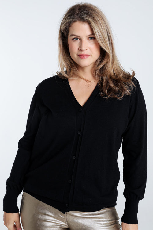 Effen cardigan-Paprika-1
