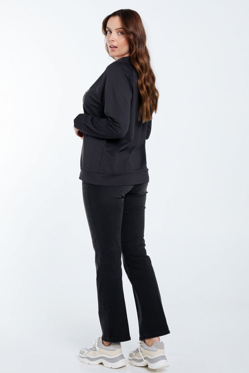 T-shirt en molleton-Paprika-2