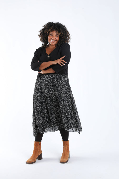 2-in-1 jurk met bloemenprint-Paprika-7