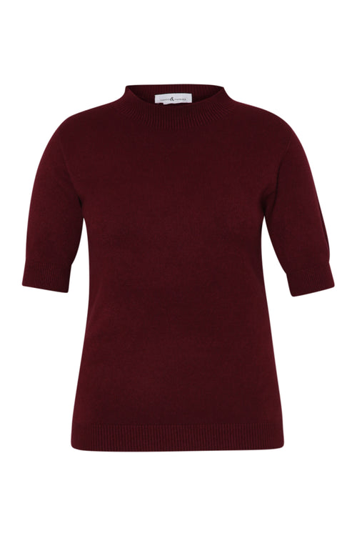 Pull manches courtes uni-Paprika-7